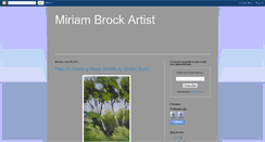 Desktop Screenshot of miriambrockartist.blogspot.com