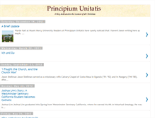 Tablet Screenshot of principiumunitatis.blogspot.com