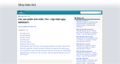Desktop Screenshot of muabantivi.blogspot.com