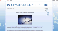 Desktop Screenshot of informativeresource.blogspot.com