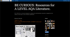 Desktop Screenshot of becuriouslit.blogspot.com