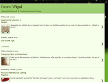 Tablet Screenshot of carriewigal.blogspot.com