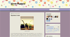 Desktop Screenshot of garottaorganica.blogspot.com