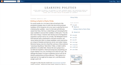 Desktop Screenshot of learnpolitics.blogspot.com