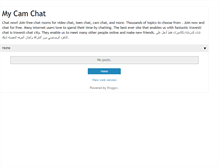 Tablet Screenshot of mycamchat.blogspot.com