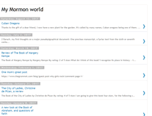 Tablet Screenshot of mymormonworld.blogspot.com