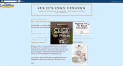 Desktop Screenshot of juliesinkyfingers.blogspot.com