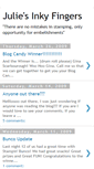 Mobile Screenshot of juliesinkyfingers.blogspot.com