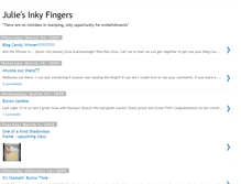 Tablet Screenshot of juliesinkyfingers.blogspot.com