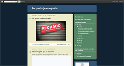 Desktop Screenshot of porque-hoje-e-segunda.blogspot.com