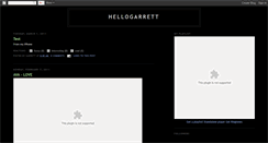 Desktop Screenshot of hellogarrett.blogspot.com
