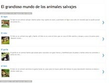 Tablet Screenshot of animundosalvaje.blogspot.com