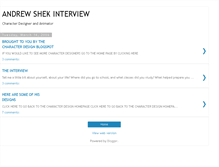Tablet Screenshot of andrew-shek-interview.blogspot.com