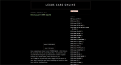 Desktop Screenshot of lexus-cars-online.blogspot.com