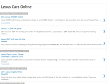 Tablet Screenshot of lexus-cars-online.blogspot.com