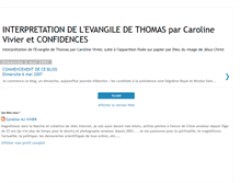 Tablet Screenshot of carolinevivierevangiledethomas.blogspot.com