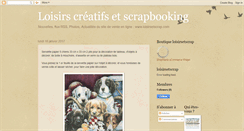 Desktop Screenshot of loisirscreatifsetscrapbooking.blogspot.com