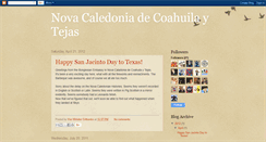 Desktop Screenshot of novacaledoniadecoahuilaytejas.blogspot.com