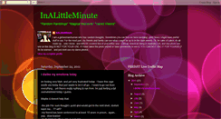 Desktop Screenshot of inalittleminute.blogspot.com