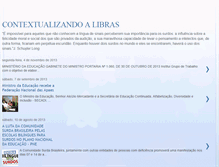 Tablet Screenshot of contextualizandoalibras.blogspot.com