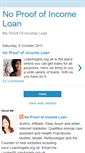 Mobile Screenshot of noproofofincomeloan.blogspot.com