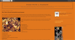 Desktop Screenshot of foodwithapassion.blogspot.com