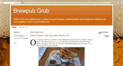 Desktop Screenshot of brewpubgrub.blogspot.com