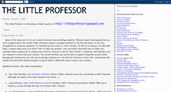 Desktop Screenshot of littleprofessor.blogspot.com