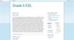 Desktop Screenshot of grade5esl.blogspot.com