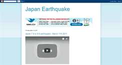 Desktop Screenshot of japanearthquake3-11.blogspot.com