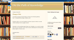 Desktop Screenshot of onthepathofknowledge.blogspot.com