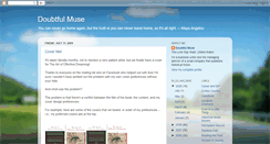 Desktop Screenshot of doubtfulmuse.blogspot.com