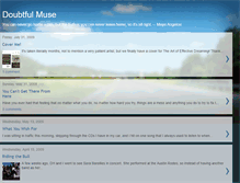 Tablet Screenshot of doubtfulmuse.blogspot.com