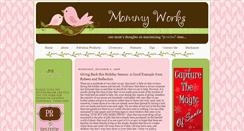 Desktop Screenshot of mommyworksblog.blogspot.com