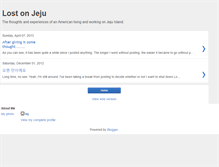 Tablet Screenshot of lostonjeju.blogspot.com