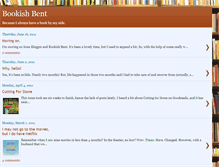 Tablet Screenshot of bookishbent.blogspot.com