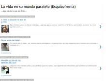 Tablet Screenshot of mundoparaleloezquizofrenia.blogspot.com