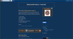 Desktop Screenshot of dragonfableonlinehack.blogspot.com