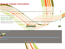 Tablet Screenshot of forodetrabajocomunitario.blogspot.com
