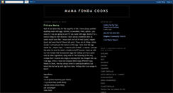 Desktop Screenshot of mamafondacooks.blogspot.com