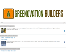 Tablet Screenshot of greenovationbuildersblog.blogspot.com