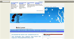 Desktop Screenshot of bola-lover.blogspot.com