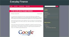 Desktop Screenshot of everydayfinance.blogspot.com