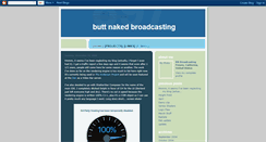 Desktop Screenshot of buttnakedbroadcasting.blogspot.com