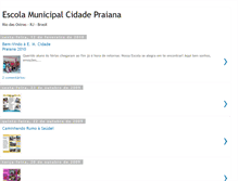 Tablet Screenshot of escolamunicipalcidadepraiana.blogspot.com