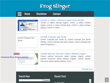 Tablet Screenshot of frogslinger.blogspot.com