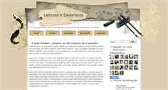 Desktop Screenshot of leituras-e-devaneios.blogspot.com