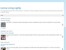 Tablet Screenshot of lennalivinglight.blogspot.com