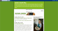 Desktop Screenshot of jackieshealthblog.blogspot.com