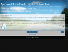 Tablet Screenshot of agendainfoargentina.blogspot.com